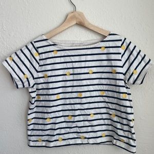 Madewell Sun & Stripes Crop Top